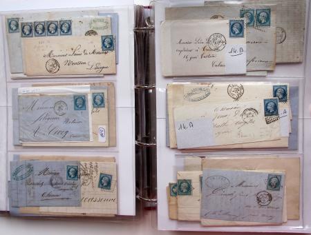 1849-1876, Deux gros classeurs de lettres classiques,