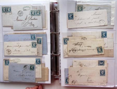 1849-1876, Deux gros classeurs de lettres classiques,