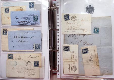 1849-1876, Deux gros classeurs de lettres classiques,