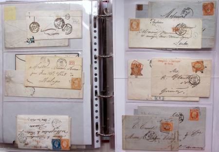 1849-1876, Deux gros classeurs de lettres classiques,