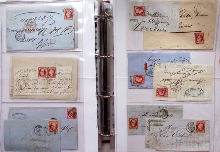 1849-1876, Deux gros classeurs de lettres classiques,