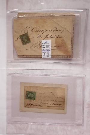 1849-1876, Deux gros classeurs de lettres classiques,