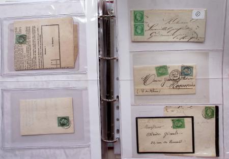 1849-1876, Deux gros classeurs de lettres classiques,