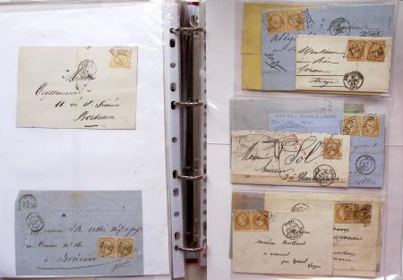 1849-1876, Deux gros classeurs de lettres classiques,