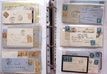 1849-1876, Deux gros classeurs de lettres classiques,