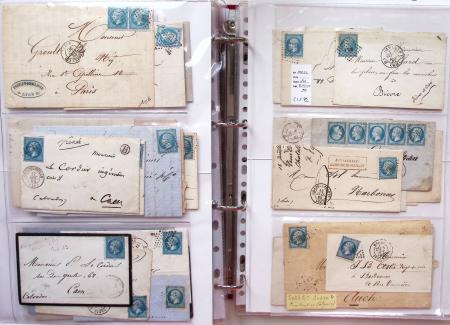 1849-1876, Deux gros classeurs de lettres classiques,