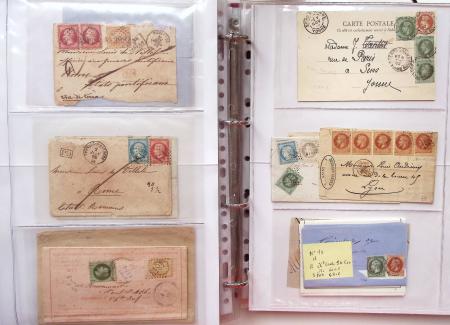 1849-1876, Deux gros classeurs de lettres classiques,