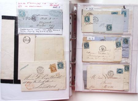 1849-1876, Deux gros classeurs de lettres classiques,