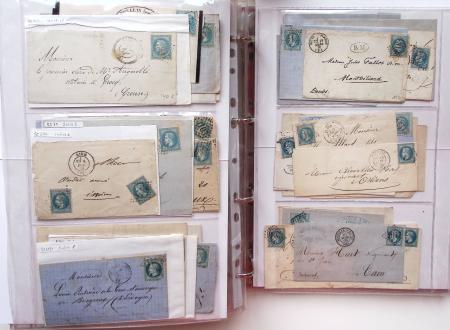 1849-1876, Deux gros classeurs de lettres classiques,