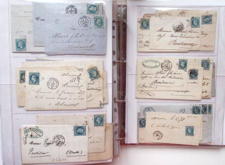 1849-1876, Deux gros classeurs de lettres classiques,