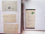 1849-1876, Deux gros classeurs de lettres classiques,