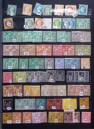 1860-1960, Lot de France en neuf, avec section classique,
