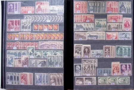 1860-1960, Lot de France en neuf, avec section classique,