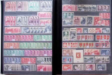 1860-1960, Lot de France en neuf, avec section classique,