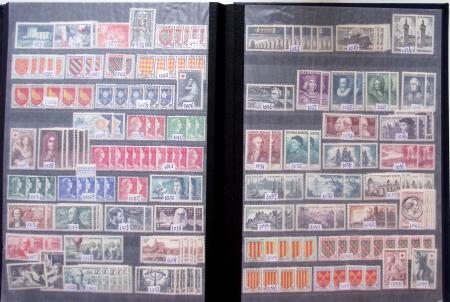 1860-1960, Lot de France en neuf, avec section classique,