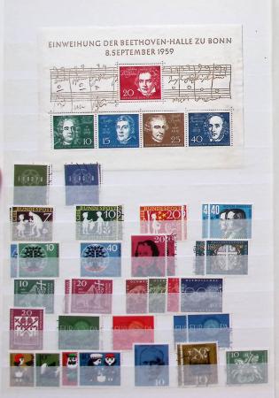 1870-1980, Collection d'Allemagne neuf set obl., dont