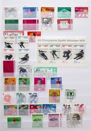 1870-1980, Collection d'Allemagne neuf set obl., dont