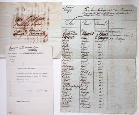 1841-1942, Plan ancien Bordeaux (AN 13), brevet d'imprimeur