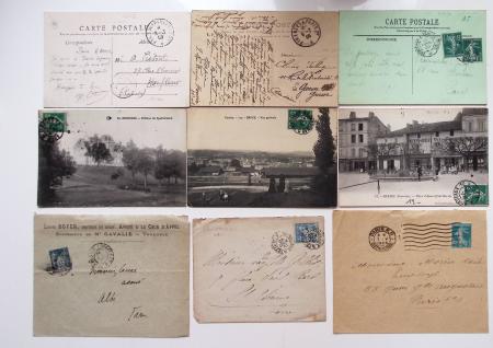 1900-1990, Lot de lettres de France toutes périodes,