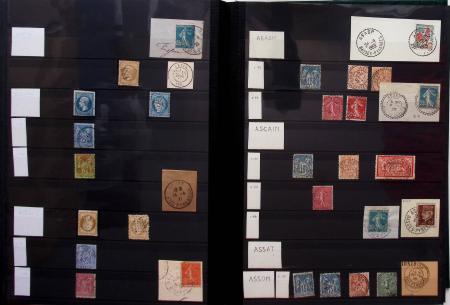 1860-1980, Collection d'oblitérations des BASSES-PYRENEES/PYRENEES-ATLANTIQUES