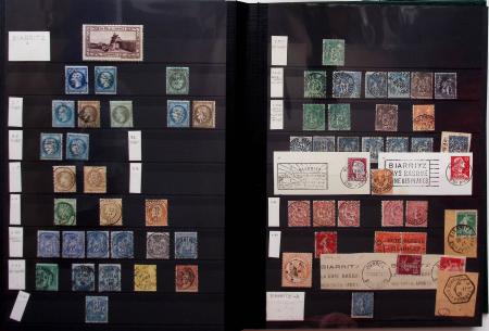 1860-1980, Collection d'oblitérations des BASSES-PYRENEES/PYRENEES-ATLANTIQUES