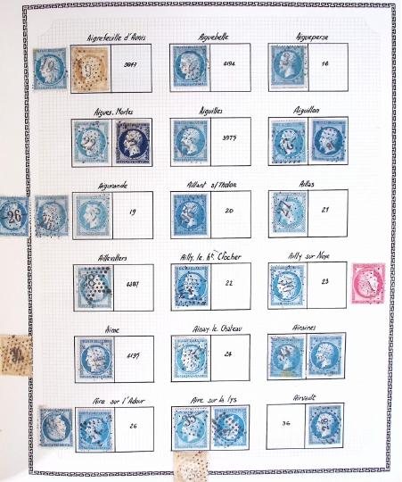 1855-1870 Ensemble de classeurs et de pochettes avec