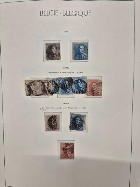 1849-2010 Mint and used collection of Belgium in five