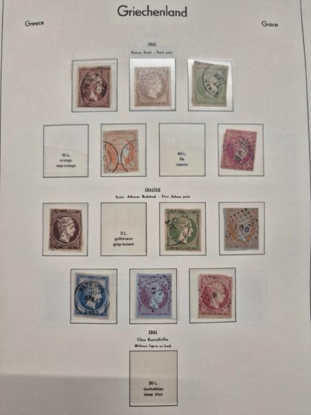1861-2010 Mint and used collection of Greece in three