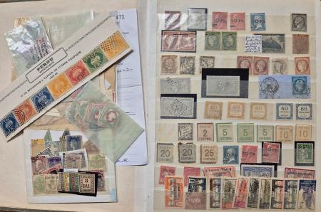 1845-1930 FORGERIES, Fascinating lot of over 900 stamps