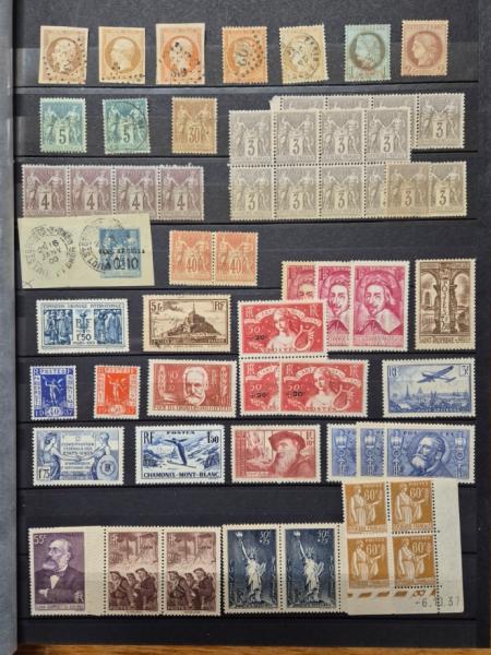 1849-1980, Ensemble de timbres classiques, modernes et semi-modernes neufs