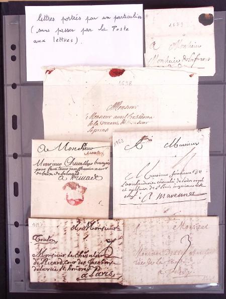 1679-1876, Sympathique ensemble de lettres en 3 albums