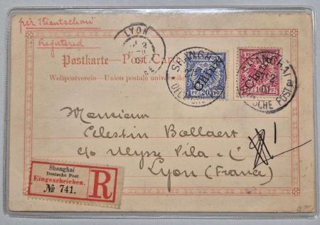 1901-1904, Selection of 3 items : 1901 mixed franking
