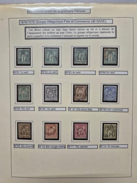 1876-1900, Collection en un album dédiée au type Sage