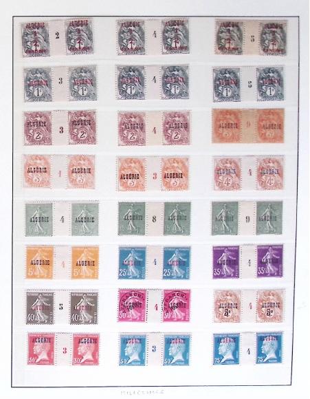 1924-1962, Collection d'ALGERIE en 2 albums de neufs,