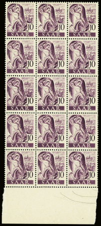 1947 SAAR II issue: The exceptional group of proofs
