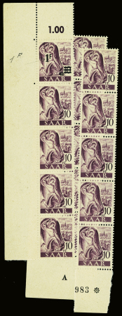 1947 SAAR II issue: The exceptional group of proofs