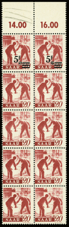 1947 SAAR II issue: The exceptional group of proofs