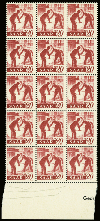 1947 SAAR II issue: The exceptional group of proofs