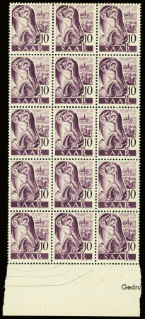 1947 SAAR II issue: The exceptional group of proofs
