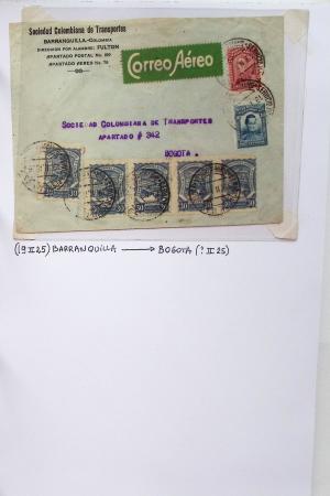 AIRMAIL 1920-1950 COLOMBIE SCADTA Collection de timbres