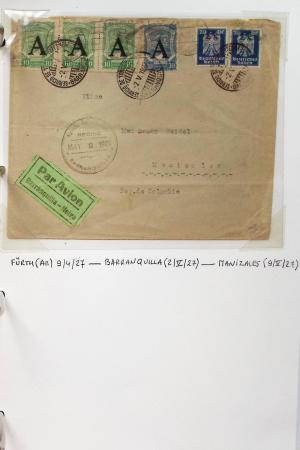 AIRMAIL 1920-1950 COLOMBIE SCADTA Collection de timbres