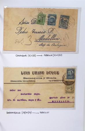 AIRMAIL 1920-1950 COLOMBIE SCADTA Collection de timbres