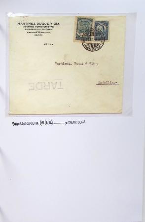AIRMAIL 1920-1950 COLOMBIE SCADTA Collection de timbres