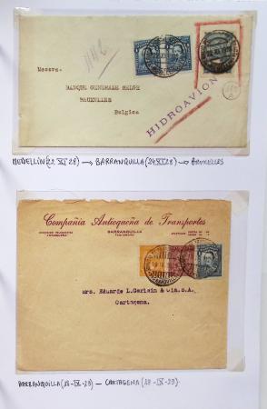 AIRMAIL 1920-1950 COLOMBIE SCADTA Collection de timbres