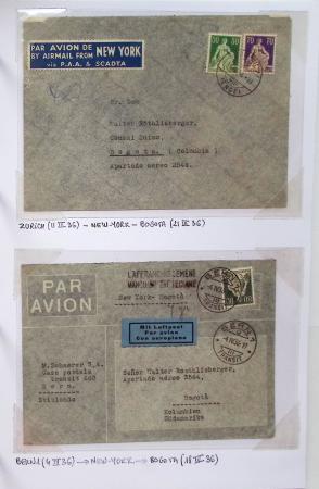 AIRMAIL 1920-1950 COLOMBIE SCADTA Collection de timbres