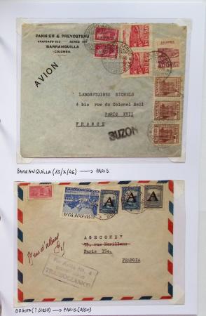 AIRMAIL 1920-1950 COLOMBIE SCADTA Collection de timbres