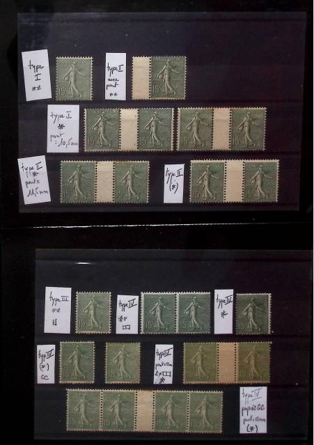 1903-1924, Etude sur le n°130 15c vert-gris Semeuse
