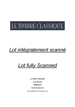 1849-1960, Important stock de timbres de France avec