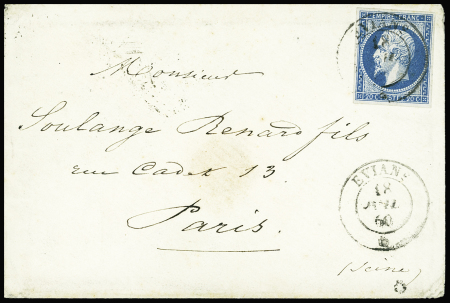 EVIANS càd sarde 18 juil 60 sur n° 14 de France bien