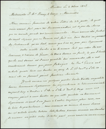 Lettre avec MP "85 Menton" (grand "85") de 28mm pour